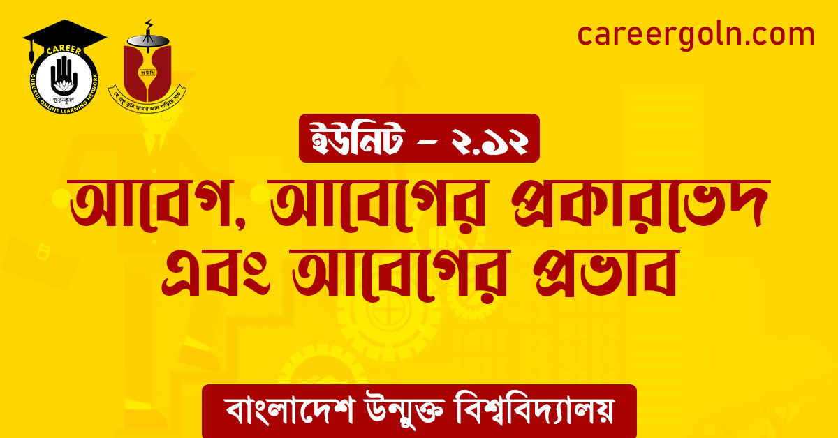 আবেগ আবেগের প্রকারভেদ এবং আবেগের প্রভাব আবেগ, আবেগের প্রকারভেদ এবং আবেগের প্রভাব
